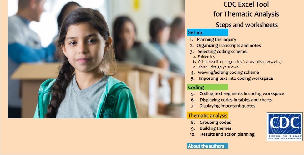 Thematic Analysis Tool Screenshot of thematic tool