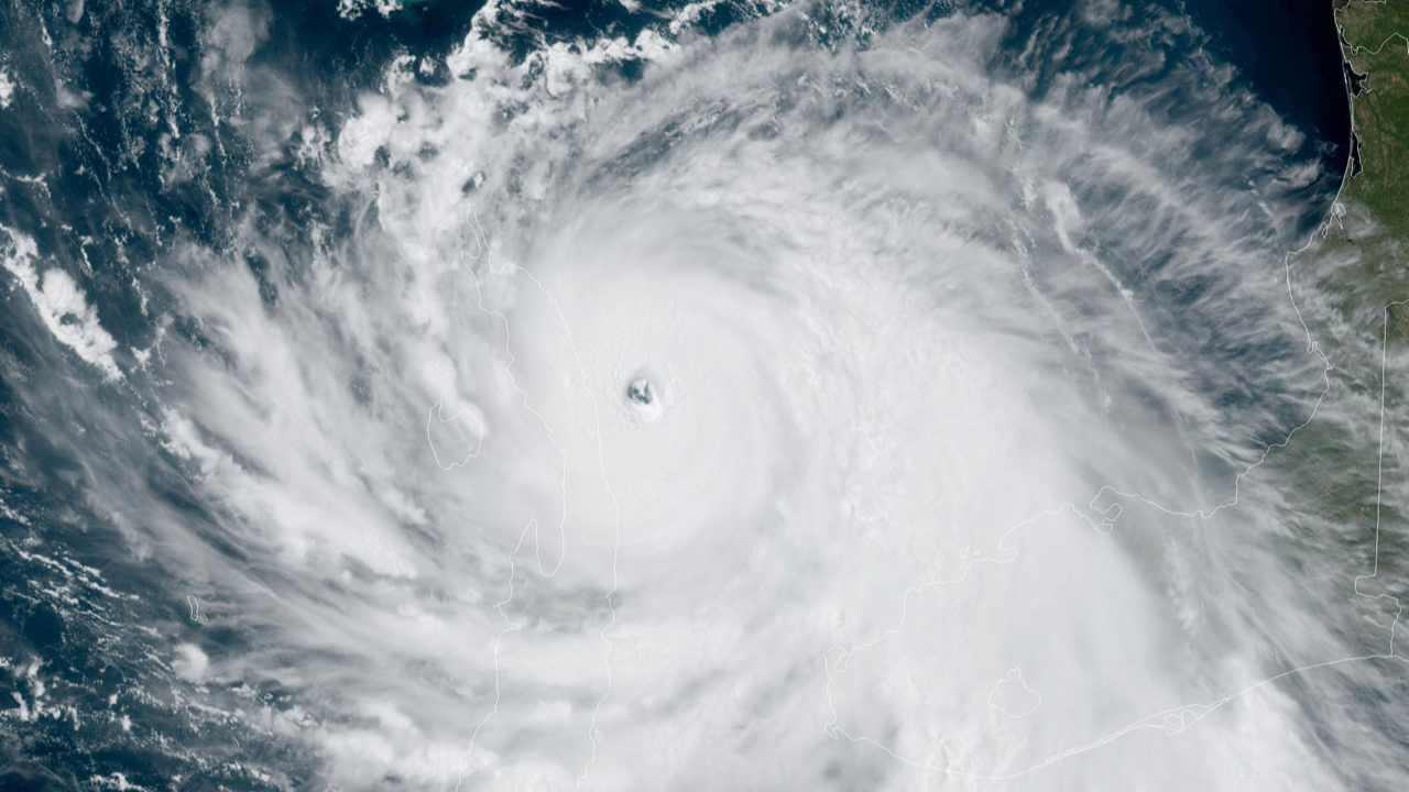 Hurricane Ian Satellite view of Hurricane Ian