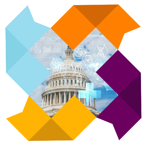 Policy Innovation PIX TA Portal Captial building surrounded by shapes