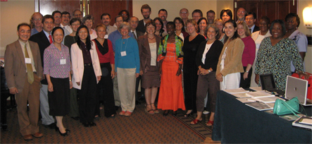 Members of ICE on Injury Statistics take time to pose for a picture.