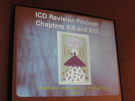 A number of presentations addressed injury classification and coding schemes and activities.