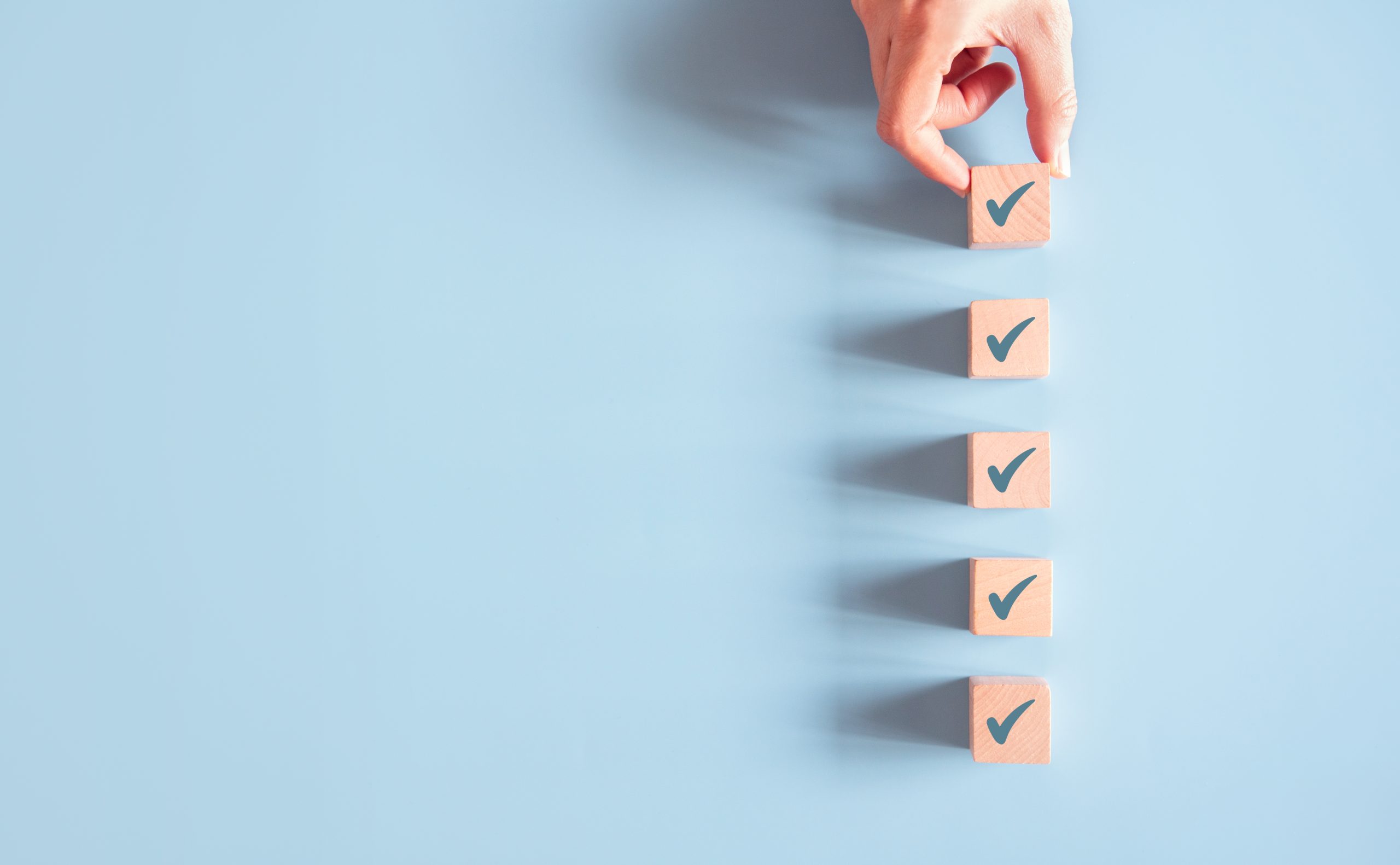 Decorative: graphic showing checked boxes