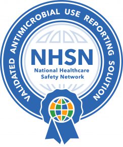 AU SDS Logo A certification badge for use by vendors that have passed Antimicrobial Use Synthetic Data Set Validation