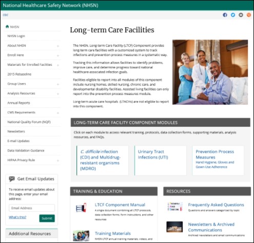 ltcfhome Screenshot of updated LTCF home page