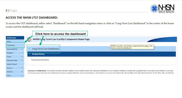 sep19-nl1 nhsn ltc dashboard guidance how to access the dashboard instructions