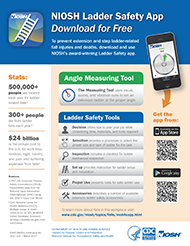 2017-129.png cover of NIOSH doc 2017-129 NIOSH Ladder Safety App Infographic