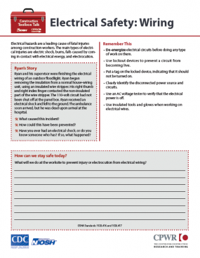 Electrical Safety: Wiring 2022-142 Cover Image Electrical Safety: Wiring 2022-142 Cover Image