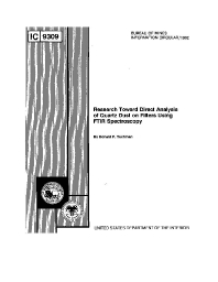 Image of publication Research Toward Direct Analysis of Quartz Dust on Filters Using FTIR Spectroscopy