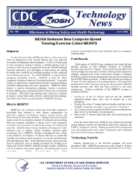 Image of publication Technology News 496 - NIOSH Releases New Computer-Based Training Exercise Called MERITS