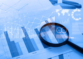 stats Charts, graphs, magnifying glass