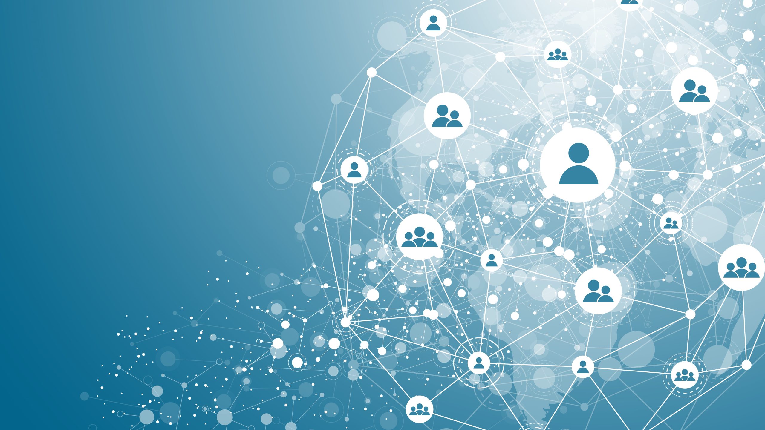 Networking Abstract image showing connections between people.