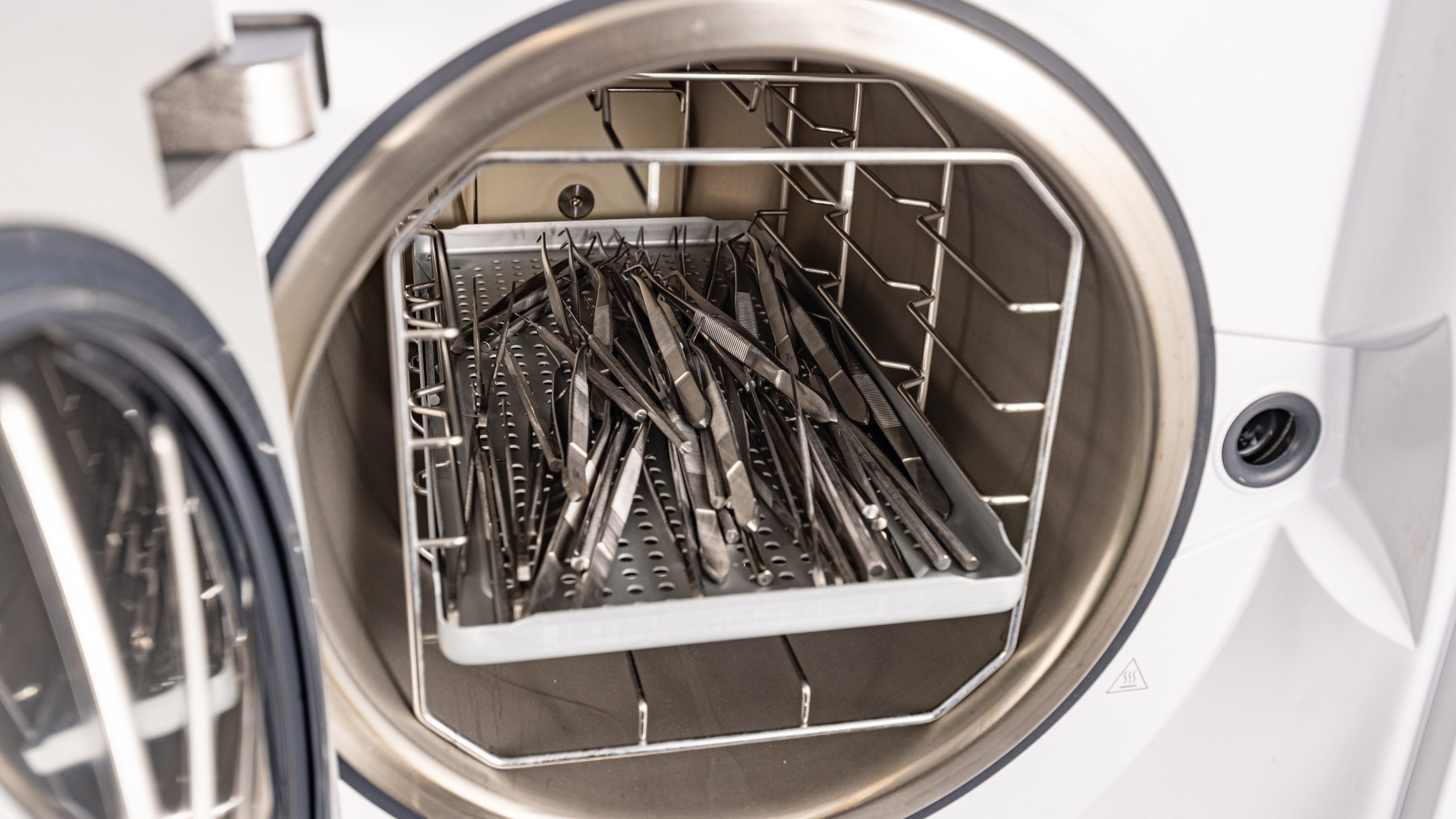Medical instruments in sterilizing machine Medical instruments in sterilizing machine