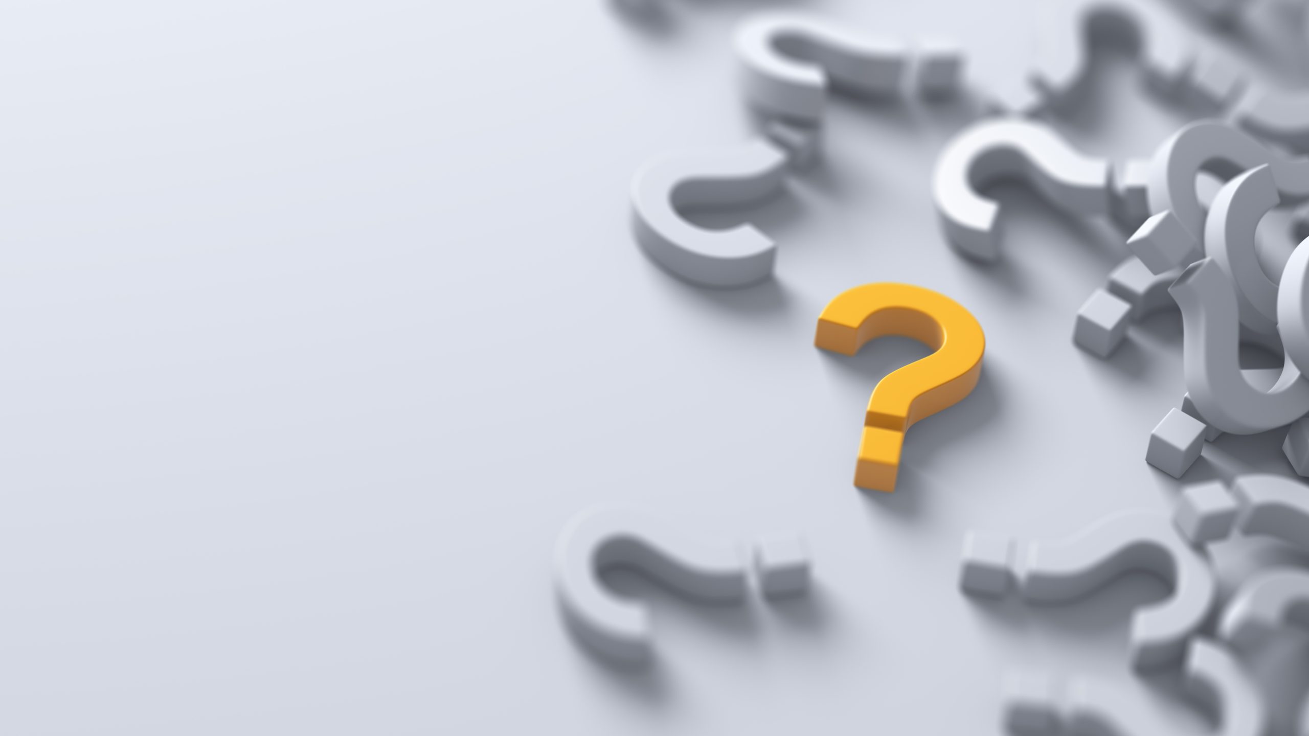 Question mark Question marks.