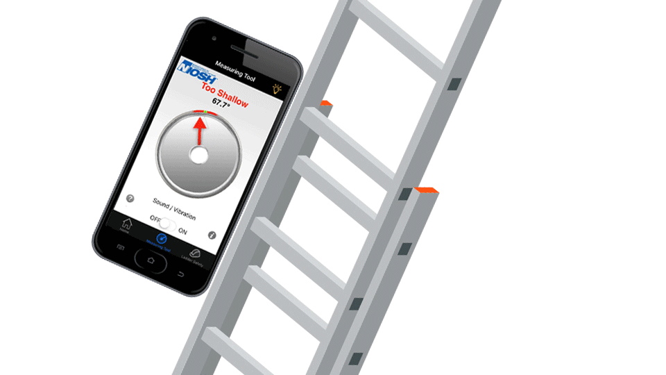 Ladder Safety App GIF NIOSH Ladder Safety App used with ladder