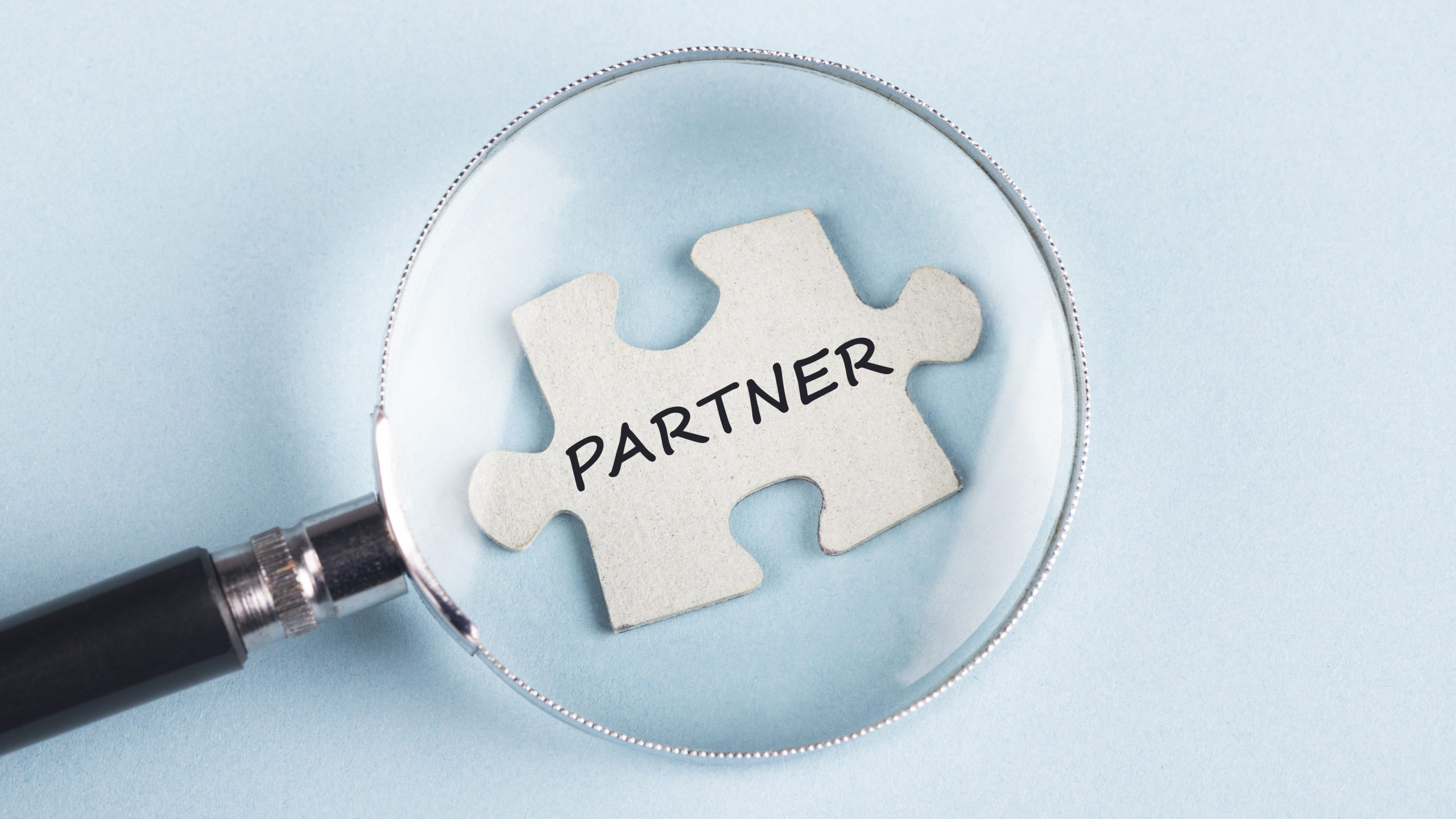 — title missing — puzzle piece with "partner" on it.