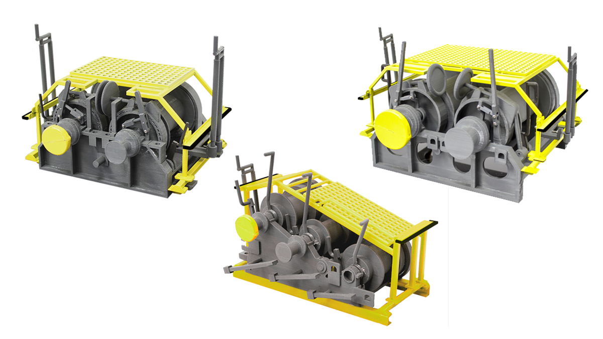 NIOSH Winch Guarding Prototypes NIOSH engineers created prototype guarding for three commonly-used winches. Photo by NIOSH