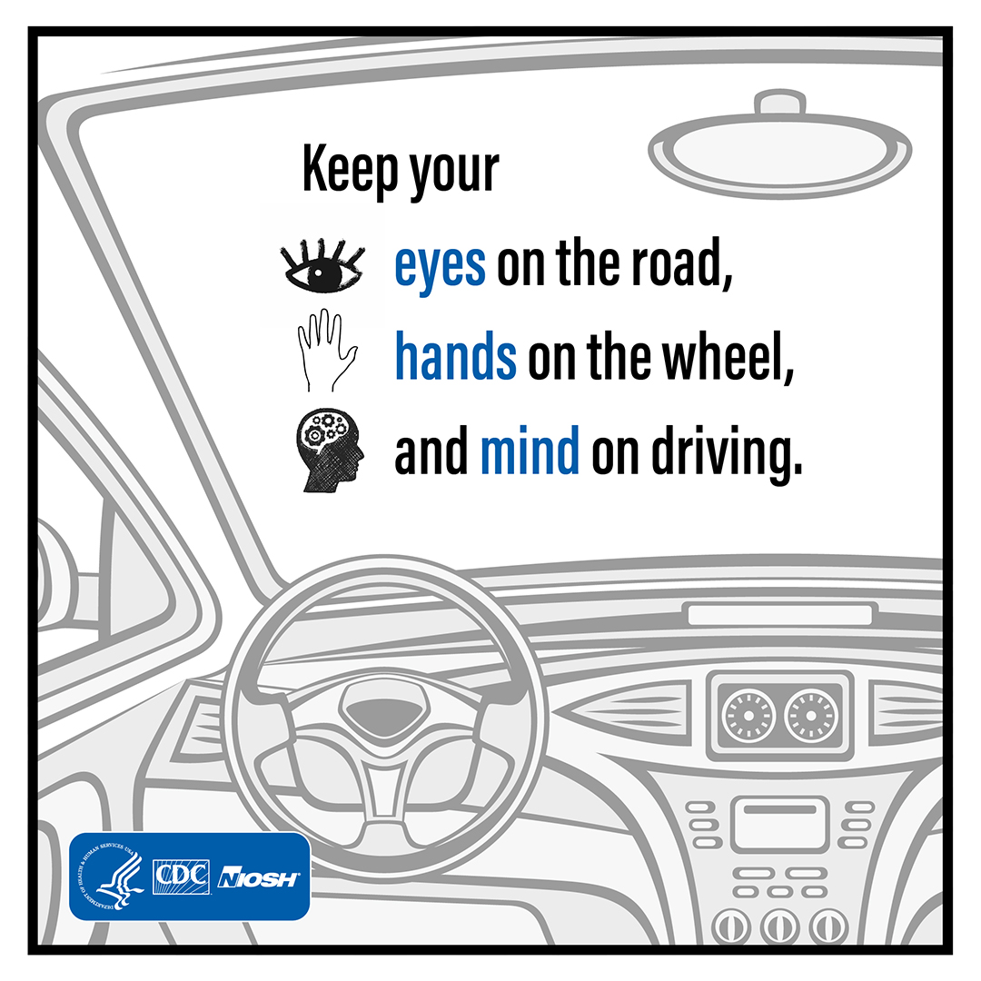 DDSM_C Behind the wheel, driving is your primary job. Keep your eyes on the road, hands on the wheel, and mind on driving.