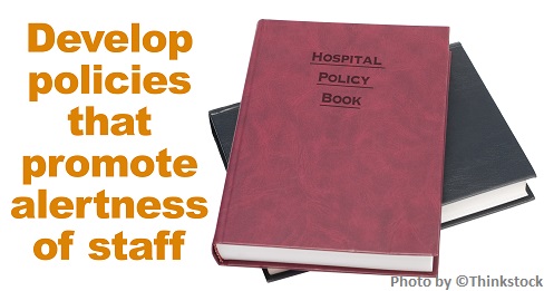 M12E Develop policies that promote alertness of staff, Books