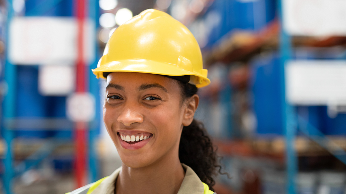 hard-hat-employee An employee in a hard hat.