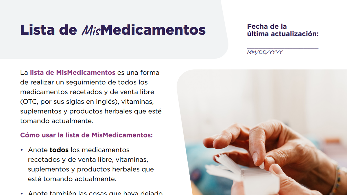 mymedications list spanish