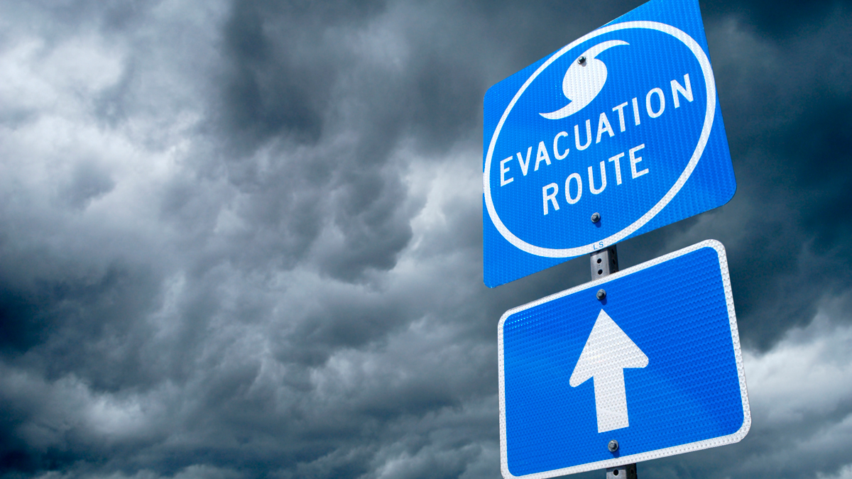 evacuation route sign Evacuation route sign