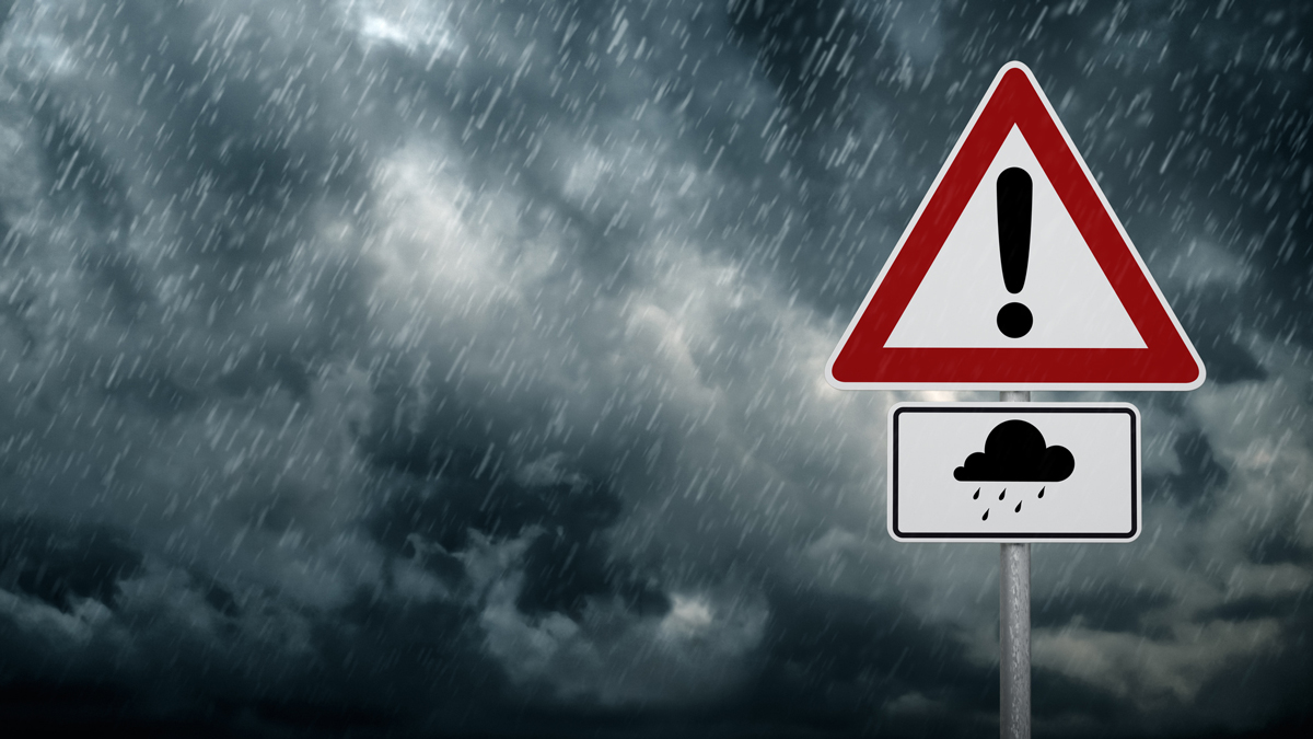 storm warning sign Storm warning sign