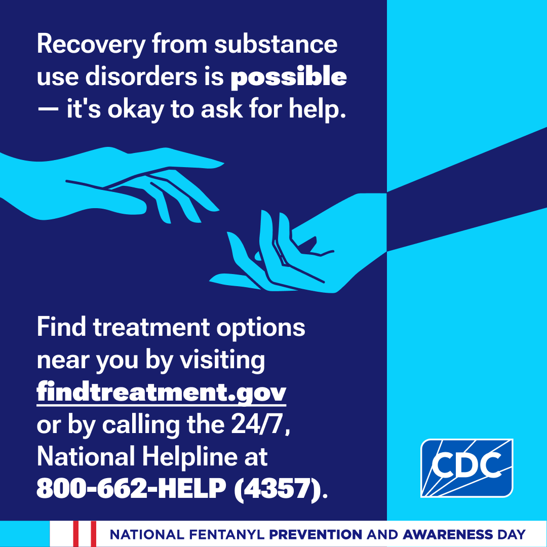 OverdosePrevention-CounterfeitPills4 Recovery for substance use disorders is possible- it's ok to ask for help. Find treatment options near you by visiting findtreatment.gov.