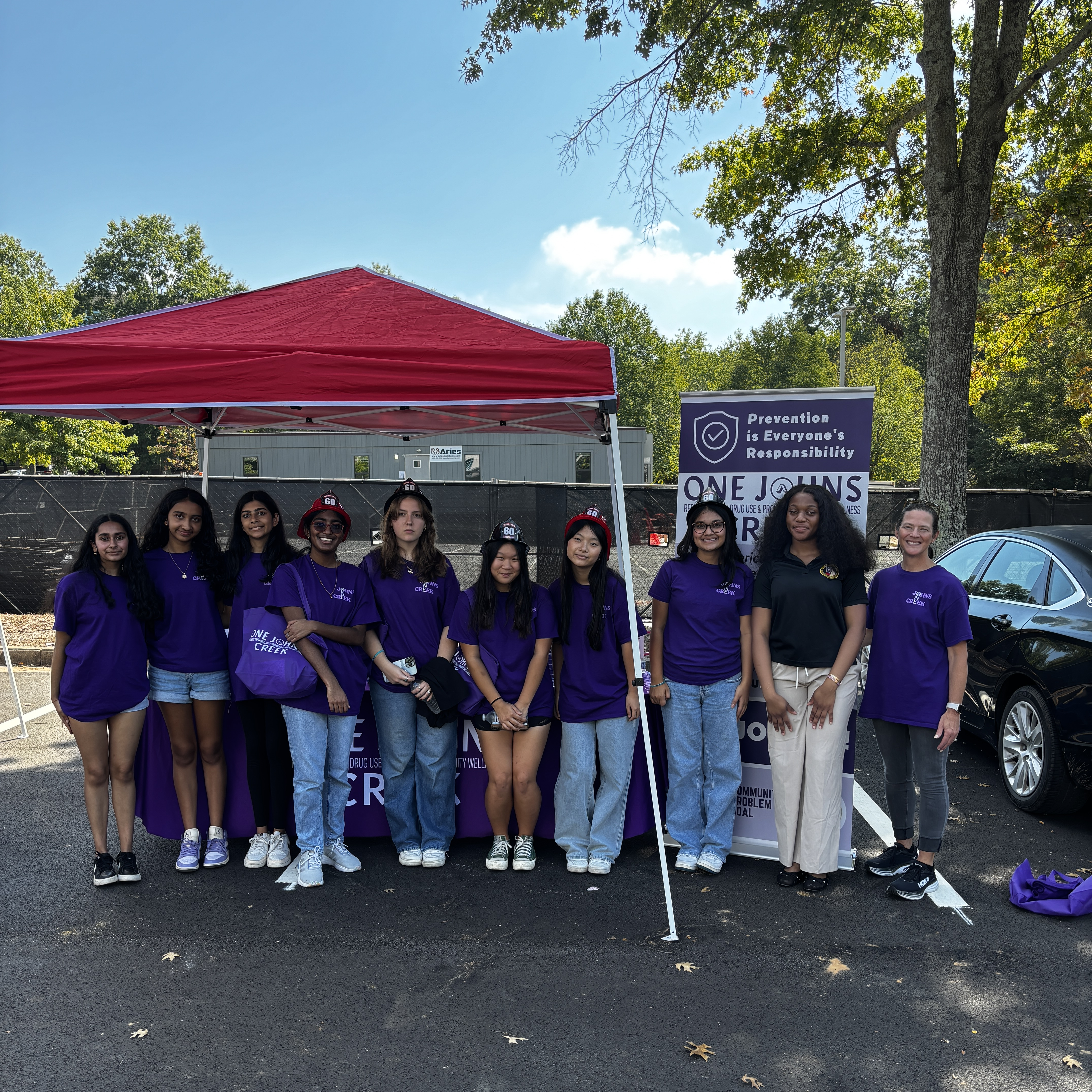 Communitiy Safety Day One Johns Creek Group of diverse young women at community event