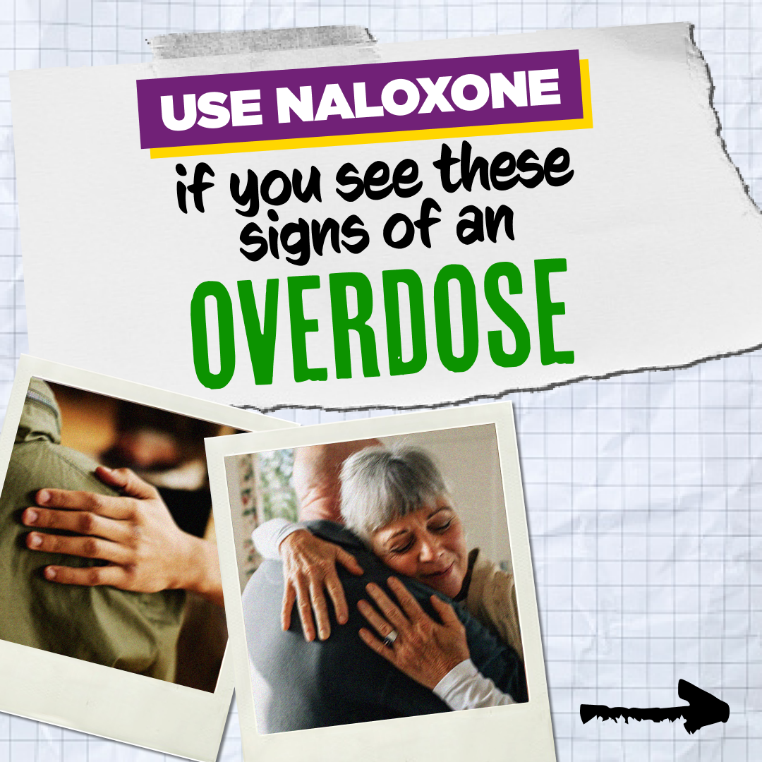 Use naloxone if you see these signs of an overdose