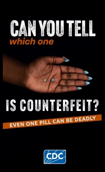 Can you tell which one is counterfeit? Even one pill can be deadly.