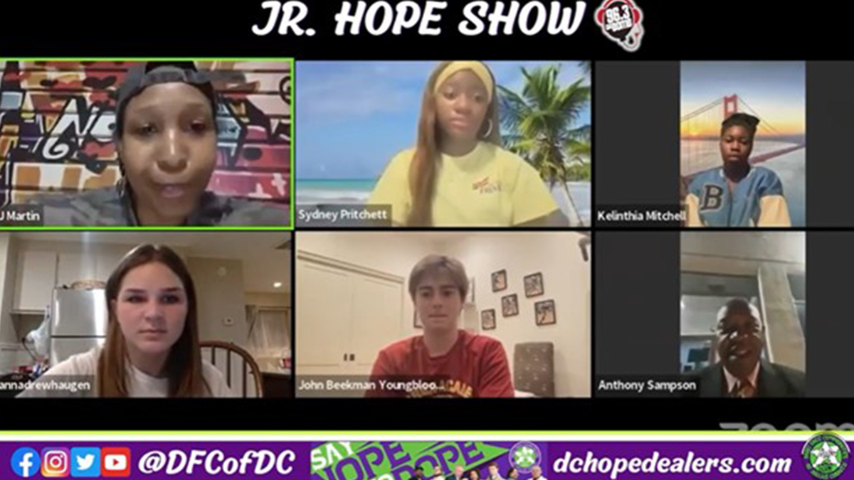 Screenshot from the DFC Dallas County Jr. Hope Show. Photo credit: Drug Free Communities of Dallas County