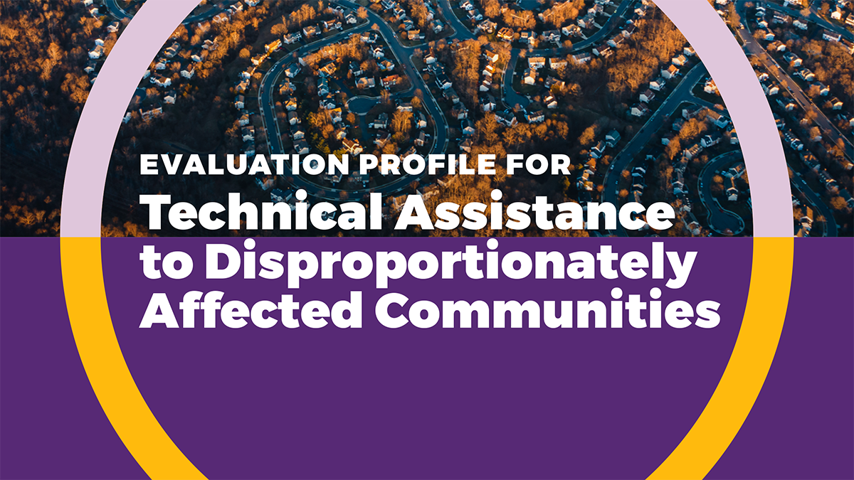 OverdosePrevention-OD2ADisproportionatelyEP Report cover for Technical Assistance to Disproportionately Affected Communities evaluation profile