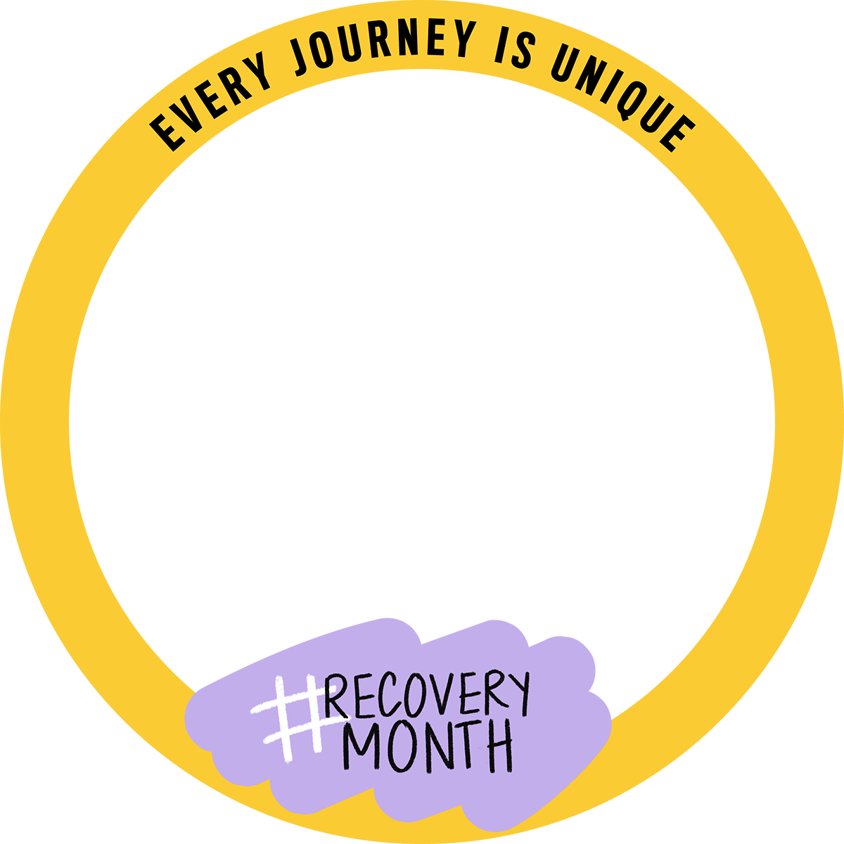 Every journey is unique #recoverymonth