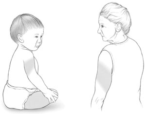 vaccine infant An infant with areas on the upper arm and thigh highlighted and an adult with an area of the upper arm highlighted.