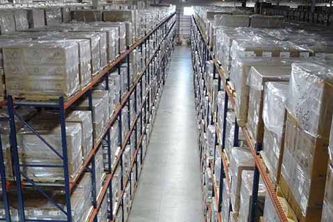 SNS_banner-small stocked shelves in a warehouse representing the Strategic National Stockpile
