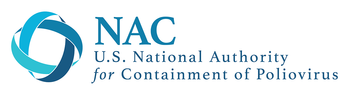U.S. U.S. NAC logo U.S. NAC U.S. National Authority or Containment of Poliovirus logo
