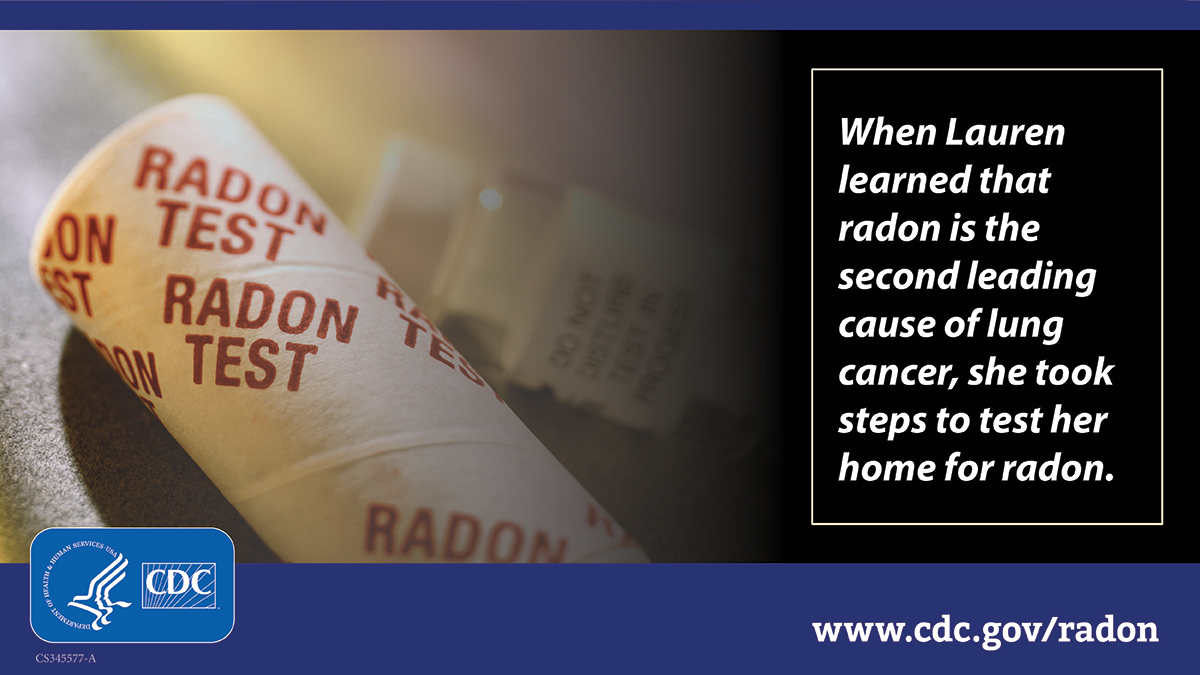 Lauren radon test photo 1200x675 Radon test
