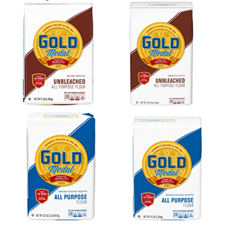 Flour-Images-from-FDA Photo of 4 flour bags that are part of the recall.