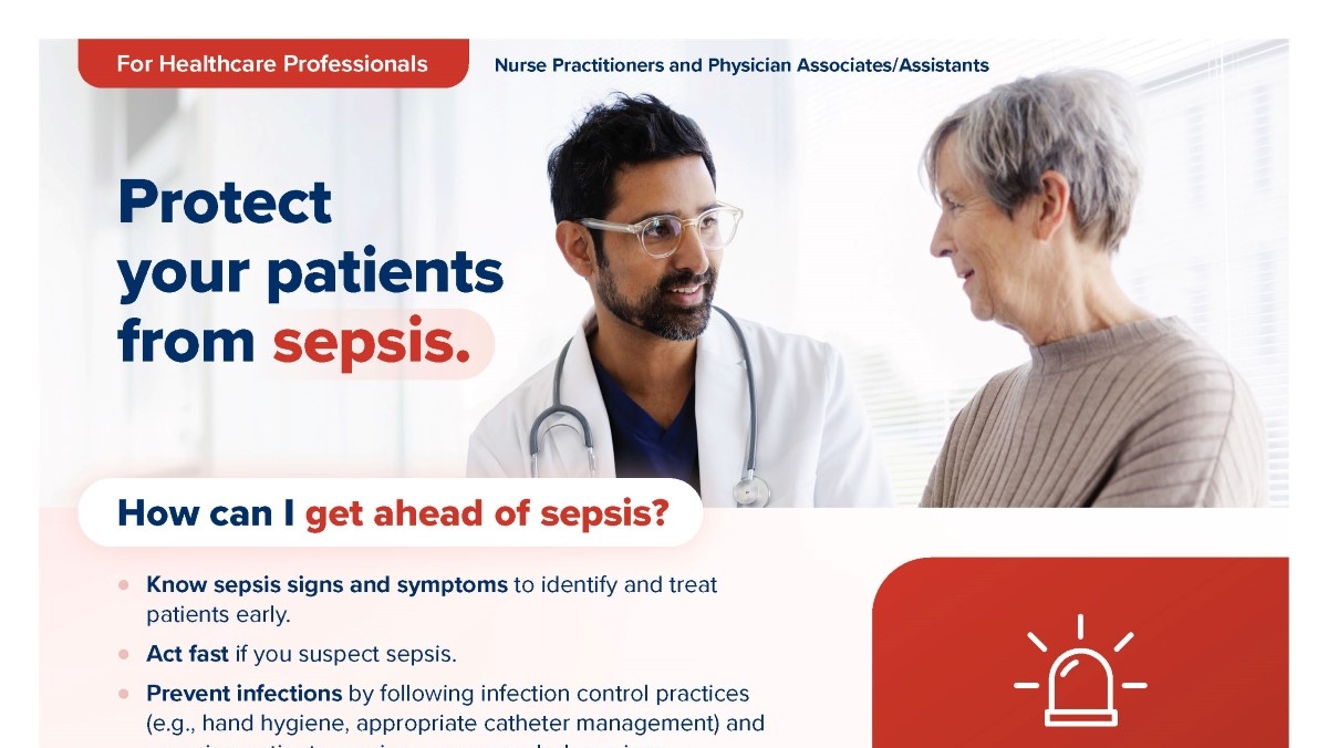 A picture of the "Protect Your Patients From Sepsis" infographic