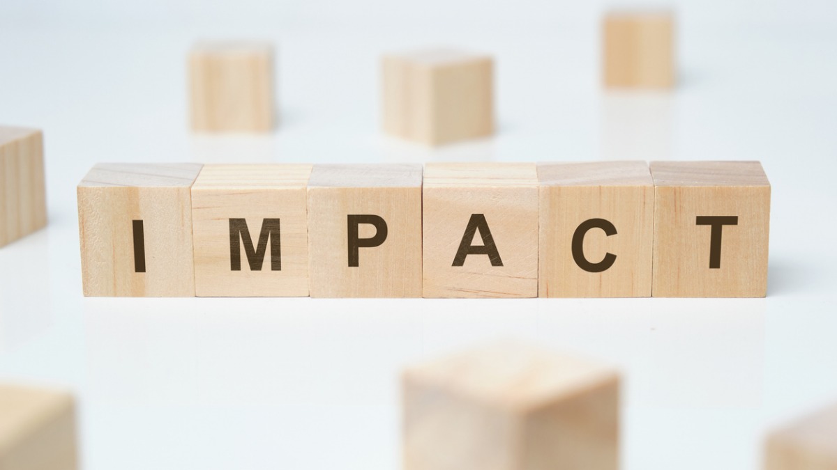 Impact Thumbnail Building blocks that spell the word "Impact"