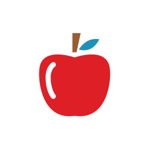 -- title missing -- Graphic of an apple.