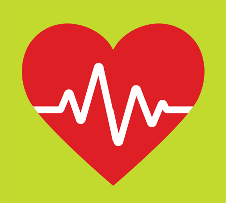 — title missing — Illustration of a heart beat.