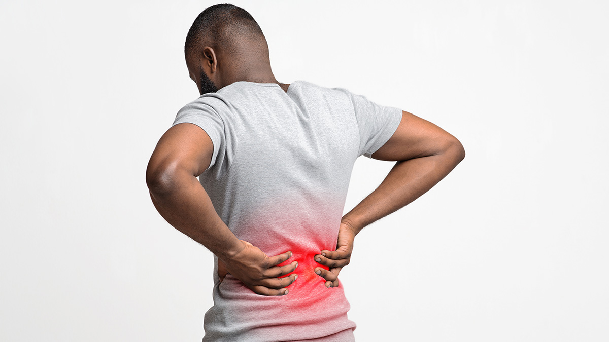 — title missing — A person with lower back pain.