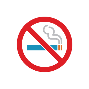 -- title missing -- Graphic of a no smoking sign.