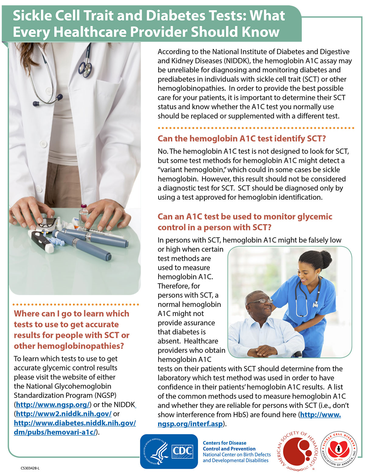 -- title missing -- Sickle Cell Trait and Diabetes Tests: What Every Healthcare Provider Should Know - factsheet thumbnail