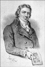 Edward Jenner A black and grey image of an 18th century man