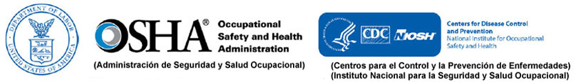 2018-124-logos OSHA, HHS, CDC, NIOSH logos