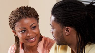 couple conversation photo of couple in conversation