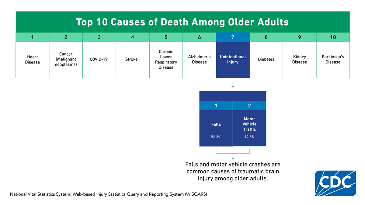 Top 10 Causes of Death Among Older Adults Chart: Top 10 Causes of Death Among Older Adults