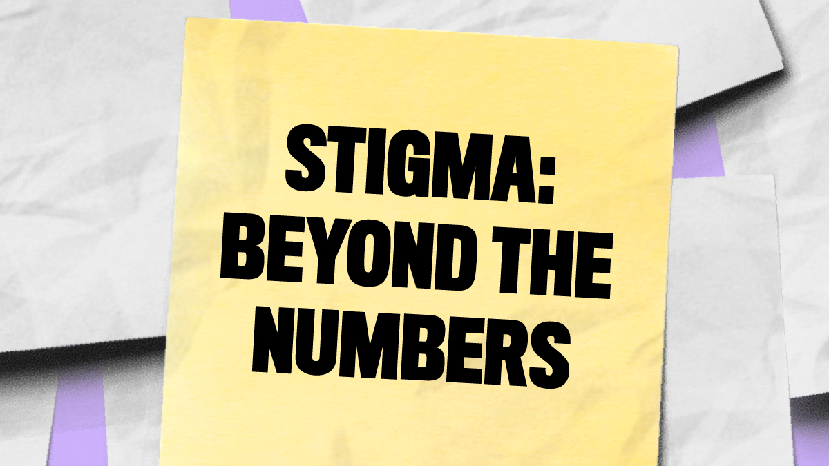 StopOverdose-StigmaBeyondTheNumbers Yellow sticky note with text "Stigma: Beyond the Numbers"